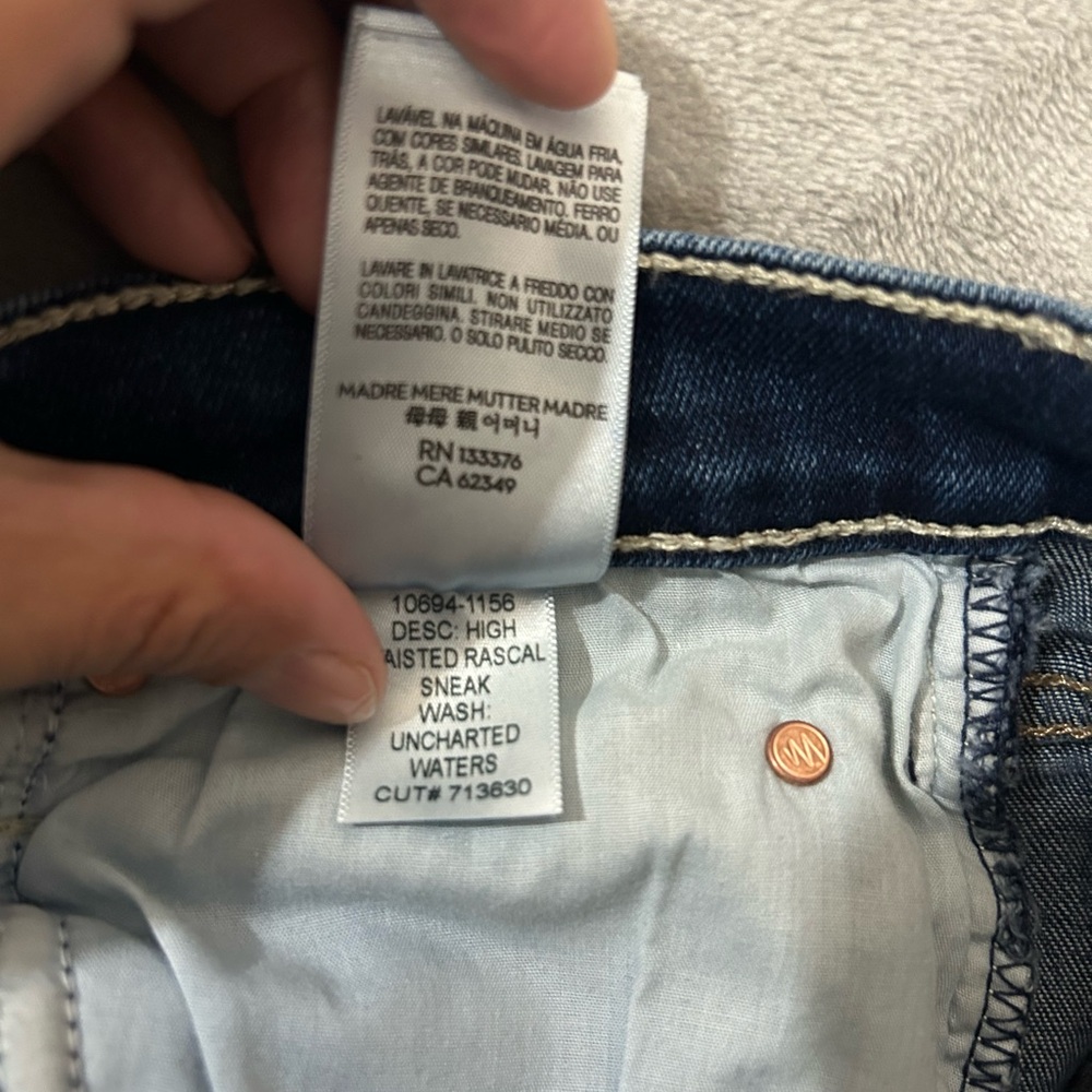 Mother high waisted rascal sneak jeans - Picture 11 of 12